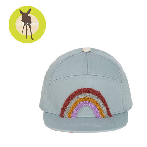 Lassig Kids Skater Cap Rainbow light blue. 1-2 years