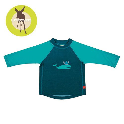 Lassig, Koszulka do pływania z długim rękawem Blue whale, UV 50+