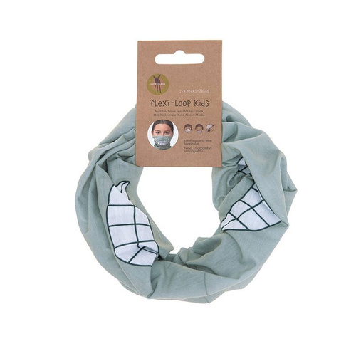 Lassig Wielofunkcyjna chusta komin Flexi Loop Smile grey