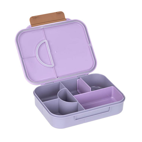 Lassig Lunchbox Bento z przegródkami Little Gang Heart lilac