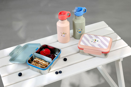 Lassig Lunchbox ze stali nierdzewnej Sunny Explorer rose/pink