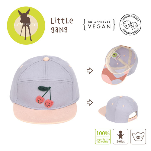 Lassig Czapka z daszkiem dziecięca Little Gang Cherry lilac/peach 2-6 lat