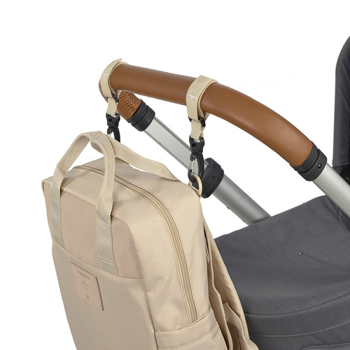 Lassig Green Label Plecak dla mam kwadratowy z akcesoriami Vividal Backpack humus