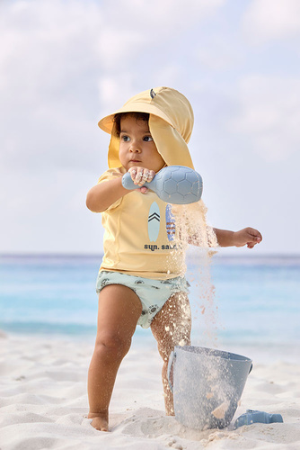 Lassig Koszulka z filtrem UV60 z krótkim rękawem Splash & Fun Deski surfingowe vanilla