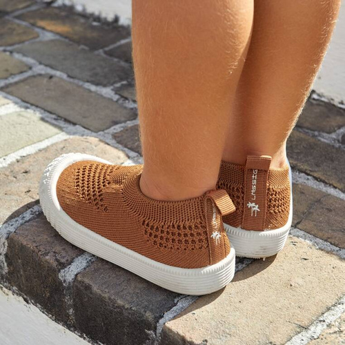 Lassig Ultrawygodne elastyczne trampki dziecięce z antypoślizgową podeszwą Splash & Fun caramel