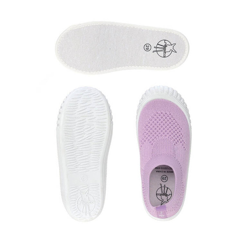Lassig Ultrawygodne elastyczne trampki dziecięce z antypoślizgową podeszwą Splash & Fun lilac