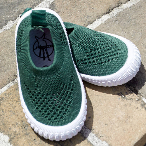 Lassig Ultrawygodne elastyczne trampki dziecięce z antypoślizgową podeszwą Splash & Fun green