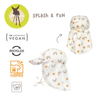 Lassig Czapka przeciwsłoneczna z daszkiem i osłoną karku UV80 Splash & Fun Tęcza nature