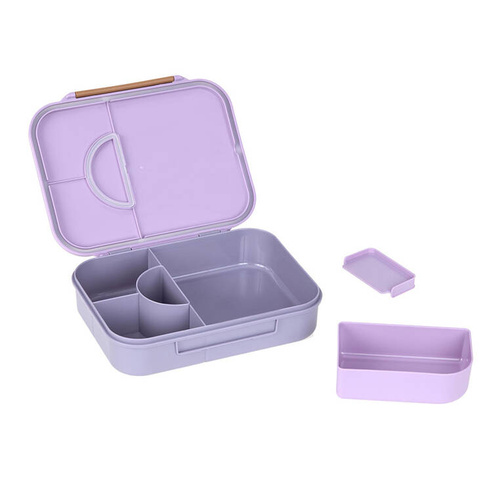 Lassig Lunchbox Bento z przegródkami Little Gang Heart lilac