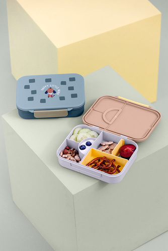 Lassig Lunchbox Bento z przegródkami Pattern Party Rose/lilac