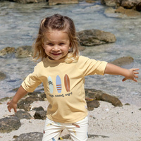 Lassig Koszulka z filtrem UV60 z krótkim rękawem Splash & Fun Deski surfingowe vanilla, rozm. 74/80