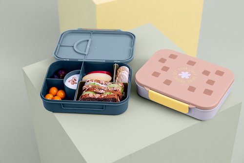 Lassig Lunchbox Bento z przegródkami Pattern Party Blue/green