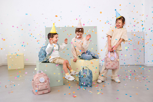 Lassig Plecak mini kwadratowy Pattern Party Blue