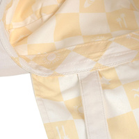 Lassig Czapka z filtrem UV80 z daszkiem i osłoną karku Splash & Fun Krata vanilla/sea salt