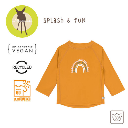 Lassig Koszulka do pływania z długim rękawem przeciwsłoneczna UV60 Splash & Fun Tęcza gold