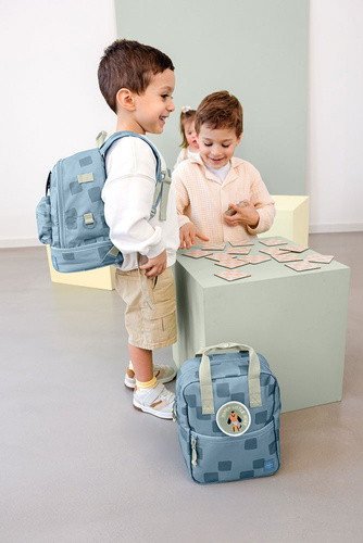 Lassig Plecak mini kwadratowy Pattern Party Blue