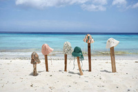 Lassig Dwustronny kapelusz przeciwsłoneczny UV80 Splash & Fun Fale pink/nature