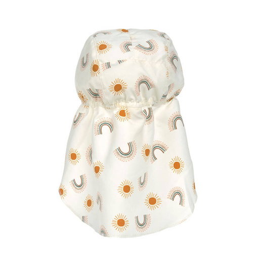 Lassig Czapka przeciwsłoneczna z daszkiem i osłoną karku UV80 Splash & Fun Tęcza nature