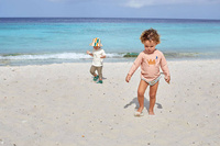 Lassig Dwustronny kapelusz przeciwsłoneczny UV80 Splash & Fun Fale pink/nature