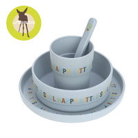 Lassig Komplet naczyń dla dzieci Happy Fruits Lemon