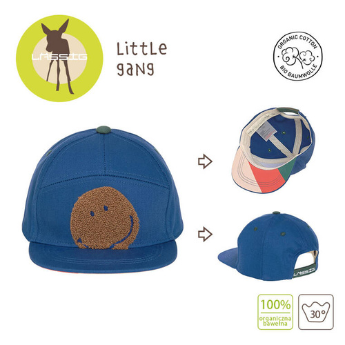 Czapka z daszkiem dziecięca Little Gang Smile blue 2-6 lat