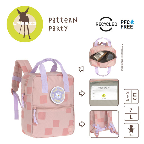 Lassig Plecak mini kwadratowy Pattern Party Rose