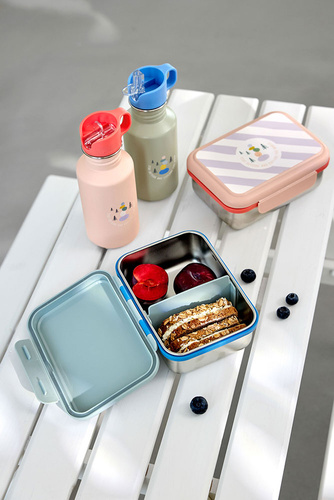Lassig Lunchbox ze stali nierdzewnej Sunny Explorer green/blue