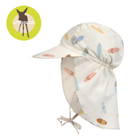 Lassig Czapka z filtrem UV80 z daszkiem i osłoną karku Splash & Fun Deski surfingowe sea salt