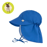 Lassig Czapka przeciwsłoneczna z daszkiem i osłoną karku UV80 Splash & Fun blue, rozm. 50/51