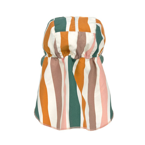 Lassig Czapka przeciwsłoneczna z daszkiem i osłoną karku UV80 Splash & Fun Fale pink/nature