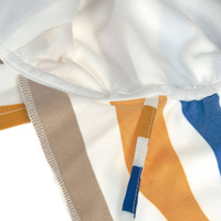 Lassig Czapka przeciwsłoneczna z daszkiem i osłoną karku UV80 Splash & Fun Fale blue/nature