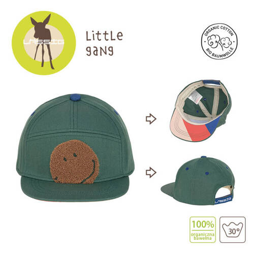 Czapka z daszkiem dziecięca Little Gang Smile ocean green 2-6 lat