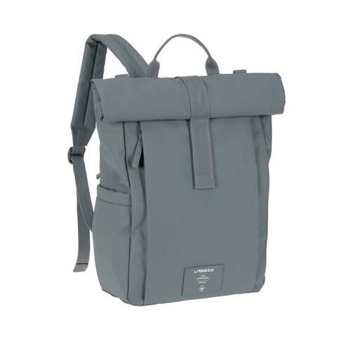 Lassig Green Label Plecak dla mam z akcesoriami Rolltop Up Backpack anthracite