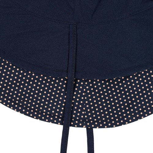 Lassig Kapelusz dwustronny Polka Dots navy UV 50+ 