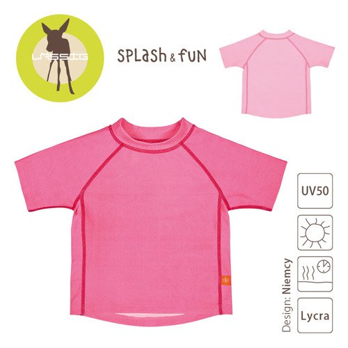 Lassig, Koszulka T-shirt do pływania Light pink, UV 50+