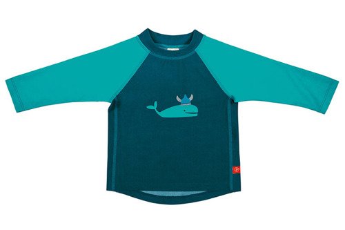 Lassig, Koszulka do pływania z długim rękawem Blue whale, UV 50+