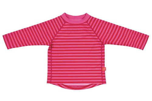 Lassig, Koszulka do pływania z długim rękawem Pink stripes , UV 50+