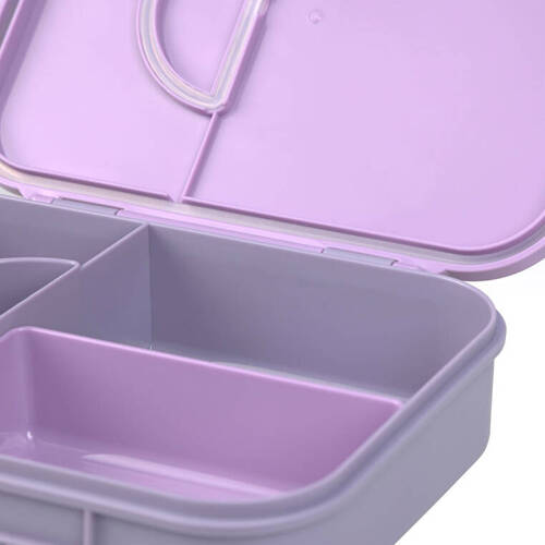 Lassig Lunchbox Bento z przegródkami Little Gang Heart lilac