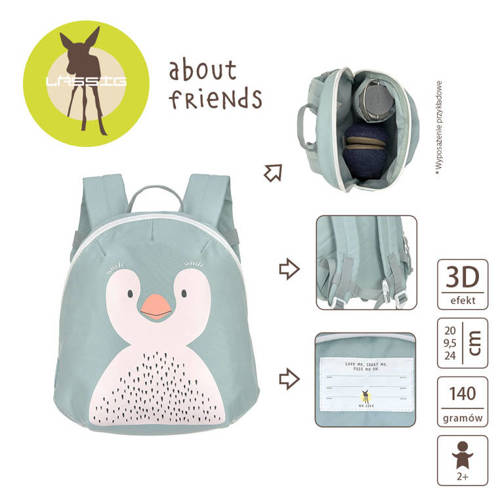 Lassig Plecak mini About Friends Pingwin