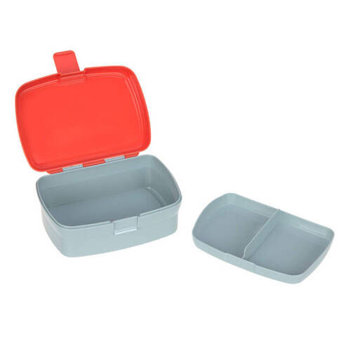 Lassig Zestaw na lunch Lunchbox + Tritanowa butelka - bidon 460 ml Tiny Drivers Wóz strażacki